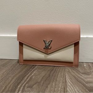 Pink and White Louis Vuitton Crossbody